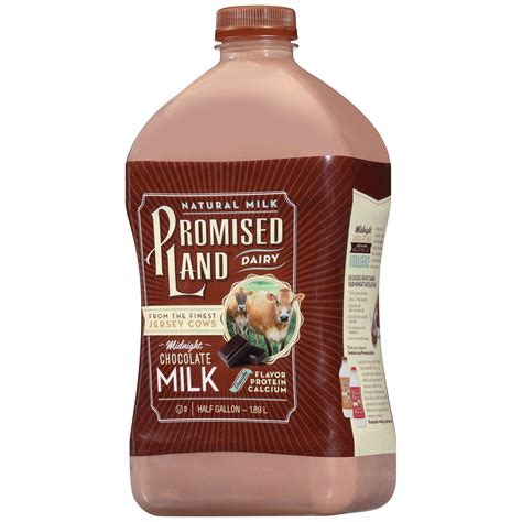 Promised land milk - Yes, yes you may. I believe that the Promised Land Tm Chocolate Milk is quite delicious and it may be my favorite option when in need of a quick chocolatey milky bust. I don't do ultrafiltered, so I'll go with the whole milk one. Why not ultrafiltered? My general philosophy is the less processed food crap the better.